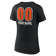 Baltimore Orioles Women's Personalized Name & Number Fastball V-Neck T-Shirt | MLB Outlet