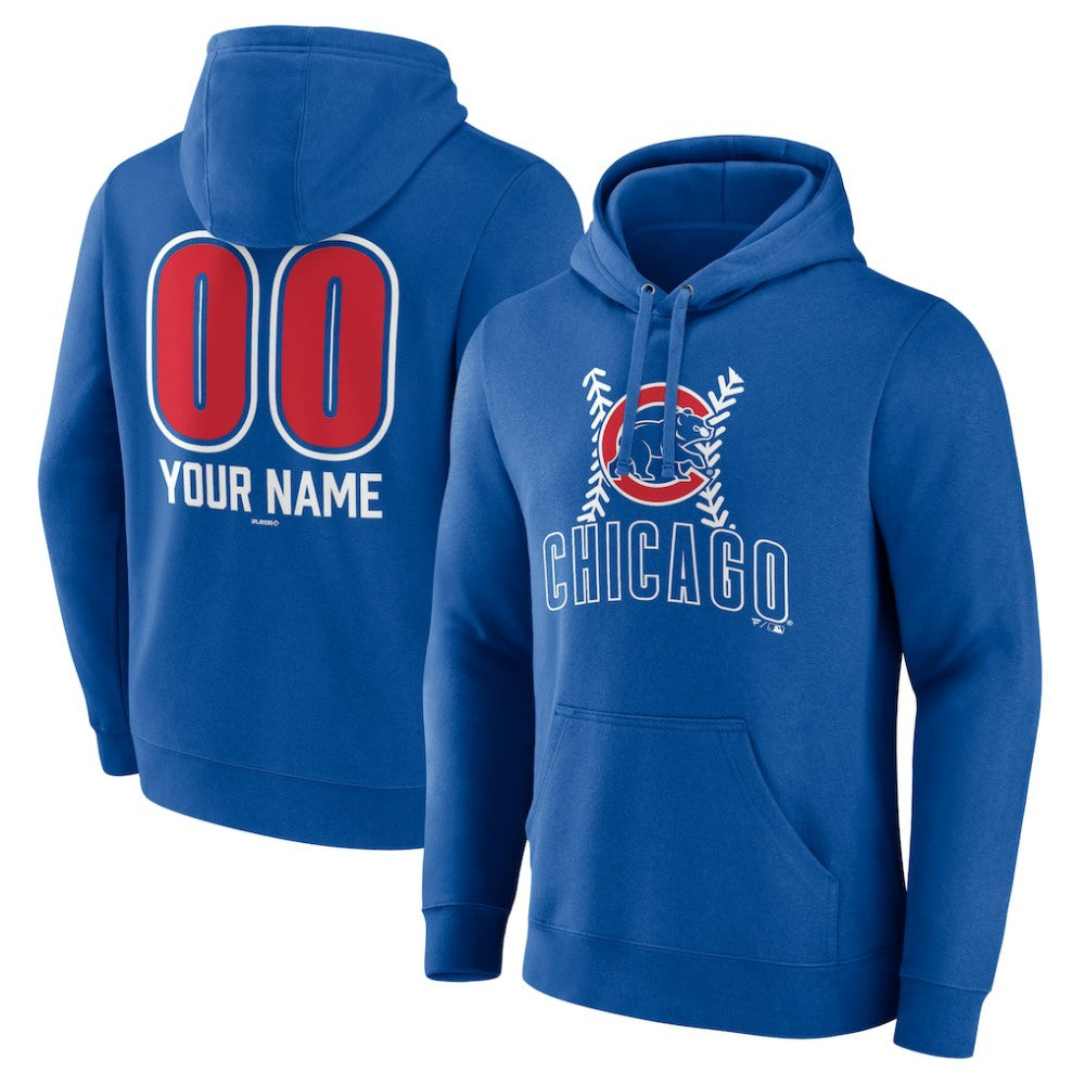 Chicago Cubs Personalized Name & Number Fastball Pullover Hoodie | MLB Sale