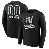 Chicago White Sox Personalized Name & Number Fastball Long Sleeve T-Shirt | MLB For sale
