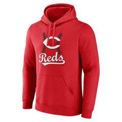 Cincinnati Reds Personalized Name & Number Fastball Pullover Hoodie | MLB Discount