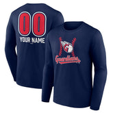 Cleveland Guardians Personalized Name & Number Fastball Long Sleeve T-Shirt | MLB For sale