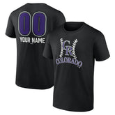 Colorado Rockies Personalized Name & Number Fastball T-Shirt | MLB Near me