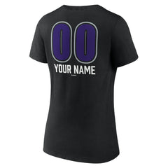 Colorado Rockies Women's Personalized Name & Number Fastball V-Neck T-Shirt | MLB Outlet