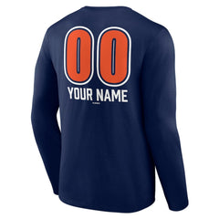 Detroit Tigers Personalized Name & Number Fastball Long Sleeve T-Shirt | MLB New