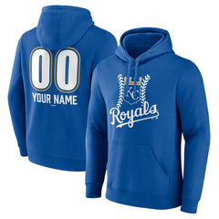 Kansas City Royals Personalized Name & Number Fastball Pullover Hoodie | MLB For sale