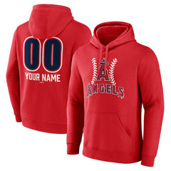 Los Angeles Angels Personalized Name & Number Fastball Pullover Hoodie | MLB Near me