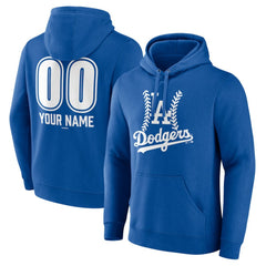 Los Angeles Dodgers Personalized Name & Number Fastball Pullover Hoodie | MLB New