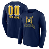 Milwaukee Brewers Personalized Name & Number Fastball Long Sleeve T-Shirt | MLB US