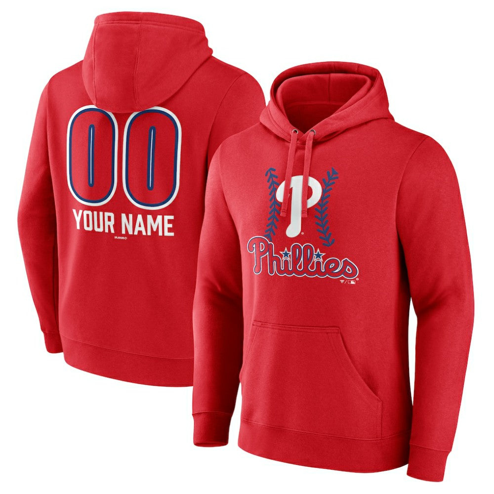 Philadelphia Phillies Personalized Name & Number Fastball Pullover Hoodie | MLB Near me