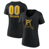 Pittsburgh Pirates Women's Personalized Name & Number Fastball V-Neck T-Shirt | MLB Near me