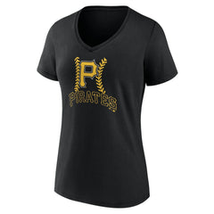 Pittsburgh Pirates Women's Personalized Name & Number Fastball V-Neck T-Shirt | MLB Near me