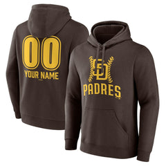 San Diego Padres Personalized Name & Number Fastball Pullover Hoodie | MLB Outlet