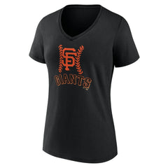 San Francisco Giants Women's Personalized Name & Number Fastball V-Neck T-Shirt | MLB US