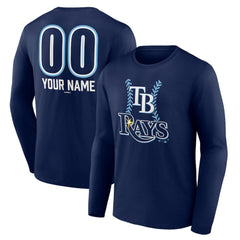 Tampa Bay Rays Personalized Name & Number Fastball Long Sleeve T-Shirt | MLB For sale