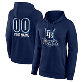 Tampa Bay Rays Women's Personalized Name & Number Fastball Pullover Hoodie | MLB New