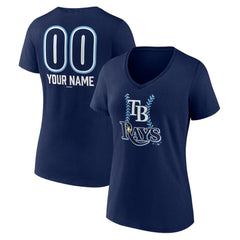 Tampa Bay Rays Women's Personalized Name & Number Fastball V-Neck T-Shirt | MLB Online