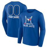 Toronto Blue Jays Personalized Name & Number Fastball Long Sleeve T-Shirt | MLB Near me