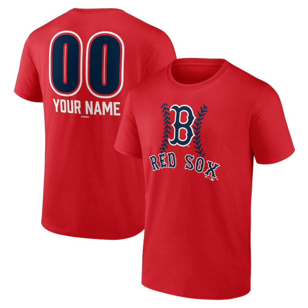 Boston Red Sox Personalized Name & Number Fastball T-Shirt | MLB Sale