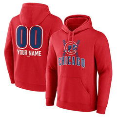 Chicago Cubs Personalized Name & Number Fastball Pullover Hoodie | MLB Online