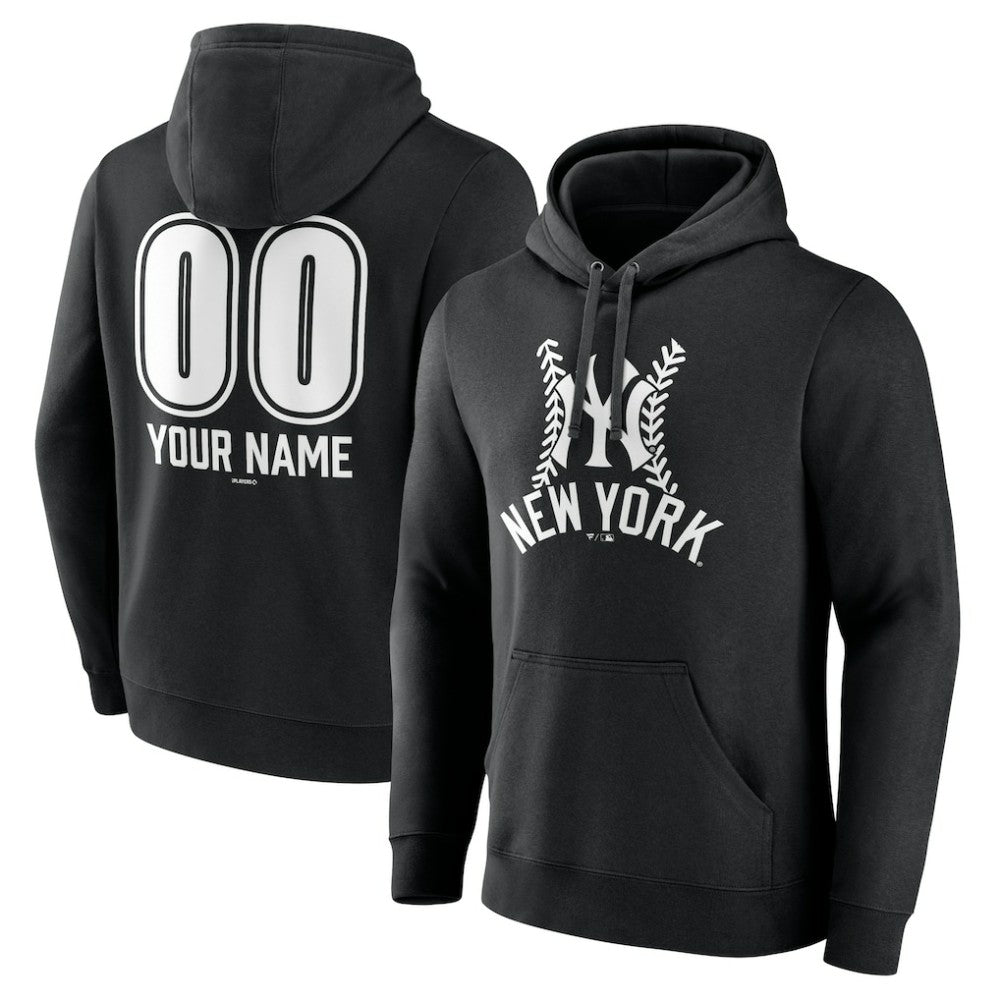 New York Yankees Personalized Name & Number Fastball Pullover Hoodie | MLB US