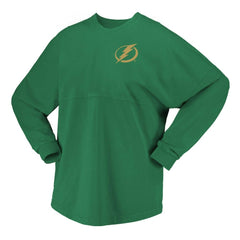 Tampa Bay Lightning Fanatics Women's St. Patrick's Day Spirit Jersey T-Shirt Discount