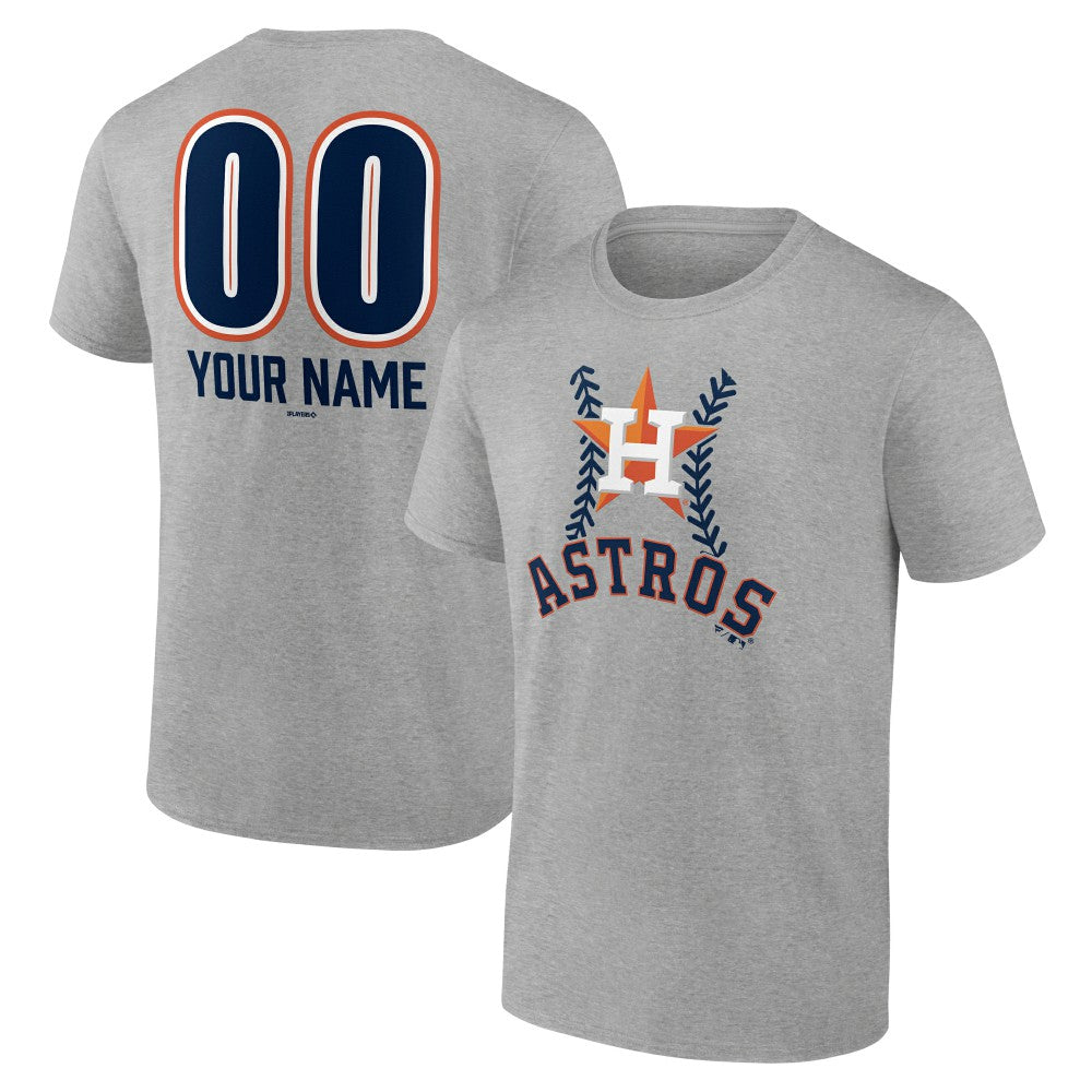 Houston Astros Personalized Name & Number Fastball T-Shirt | MLB Outlet