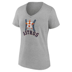 Houston Astros Women's Personalized Name & Number Fastball V-Neck T-Shirt | MLB Shop