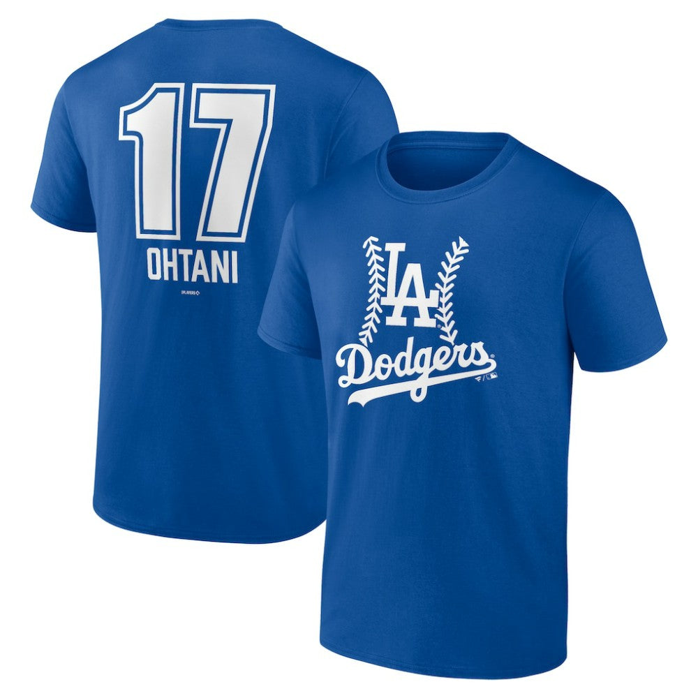 Shohei Ohtani Los Angeles Dodgers Fastball Player Name & Number T-Shirt | MLB Discount
