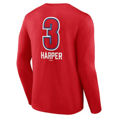 Bryce Harper Philadelphia Phillies Fastball Player Name & Number Long Sleeve T-Shirt | MLB US
