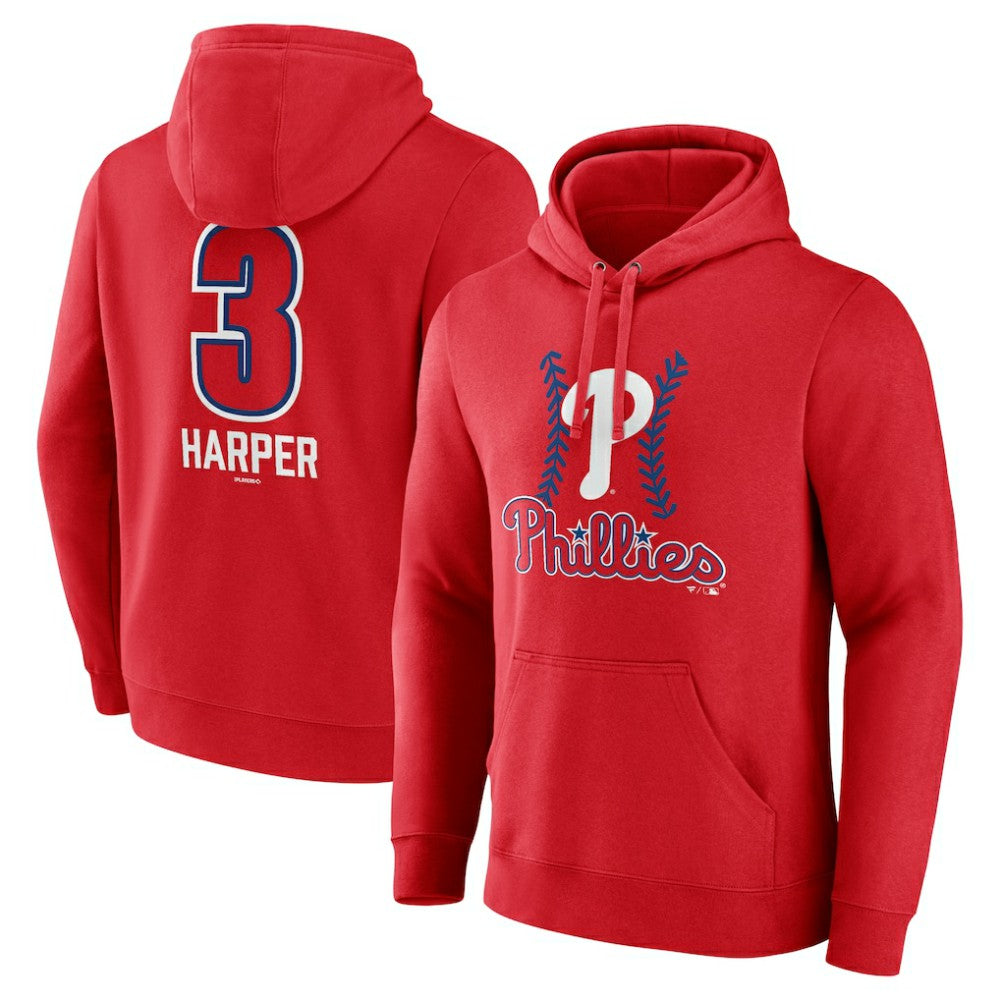 Bryce Harper Philadelphia Phillies Fastball Player Name & Number Pullover Hoodie | MLB For sale