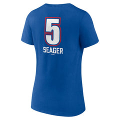 Corey Seager Texas Rangers Women's Fastball Player Name & Number V-Neck T-Shirt | MLB On Sale