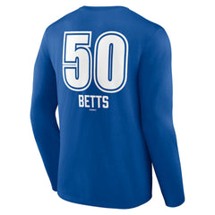Mookie Betts Los Angeles Dodgers Fastball Player Name & Number Long Sleeve T-Shirt | MLB On Sale