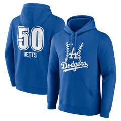 Mookie Betts Los Angeles Dodgers Fastball Player Name & Number Pullover Hoodie | MLB Shop
