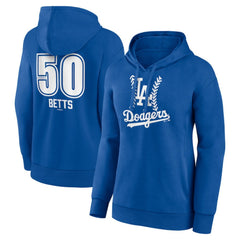 Mookie Betts Los Angeles Dodgers Women's Fastball Player Name & Number Pullover Hoodie | MLB Shop