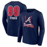 Spencer Strider Atlanta Braves Fastball Player Name & Number Long Sleeve T-Shirt | MLB Shop