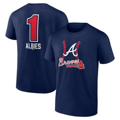 Ozzie Albies Atlanta Braves Fastball Player Name & Number T-Shirt | MLB Shop