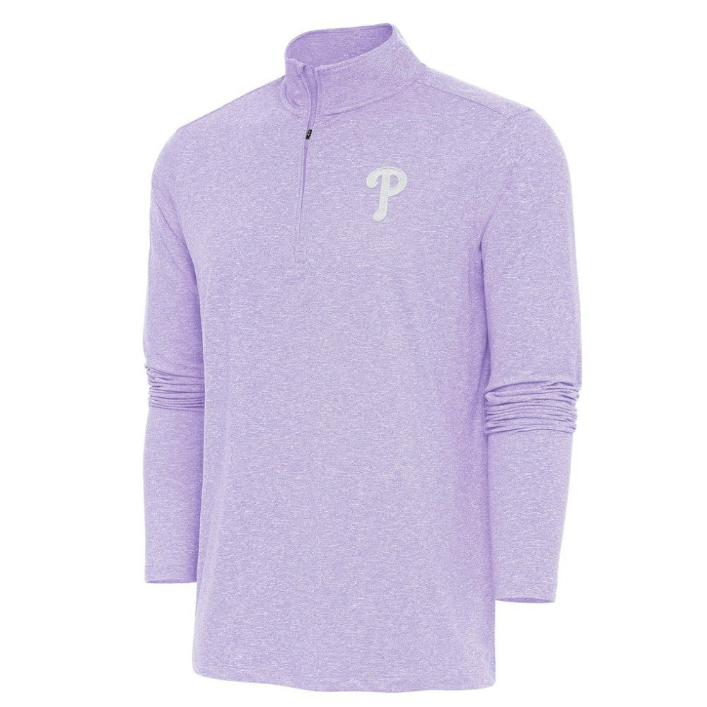 Philadelphia Phillies Antigua Hunk Quarter-Zip Top | MLB Sale