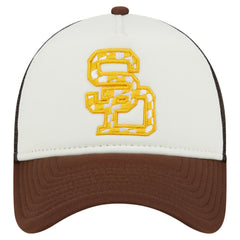 San Diego Padres New Era Checkered Flag A-Frame Trucker 9FORTY Adjustable Hat | MLB Discount