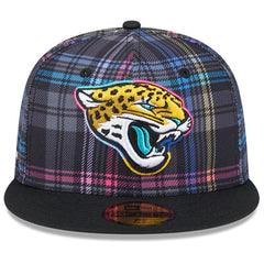 Jacksonville Jaguars New Era 2024 NFL Crucial Catch Plaid 59FIFTY Fitted Hat
