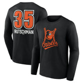 Adley Rutschman Baltimore Orioles Fastball Player Name & Number Long Sleeve T-Shirt | MLB New