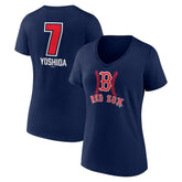 Masataka Yoshida Boston Red Sox Women's Fastball Player Name & Number V-Neck T-Shirt | MLB Discount