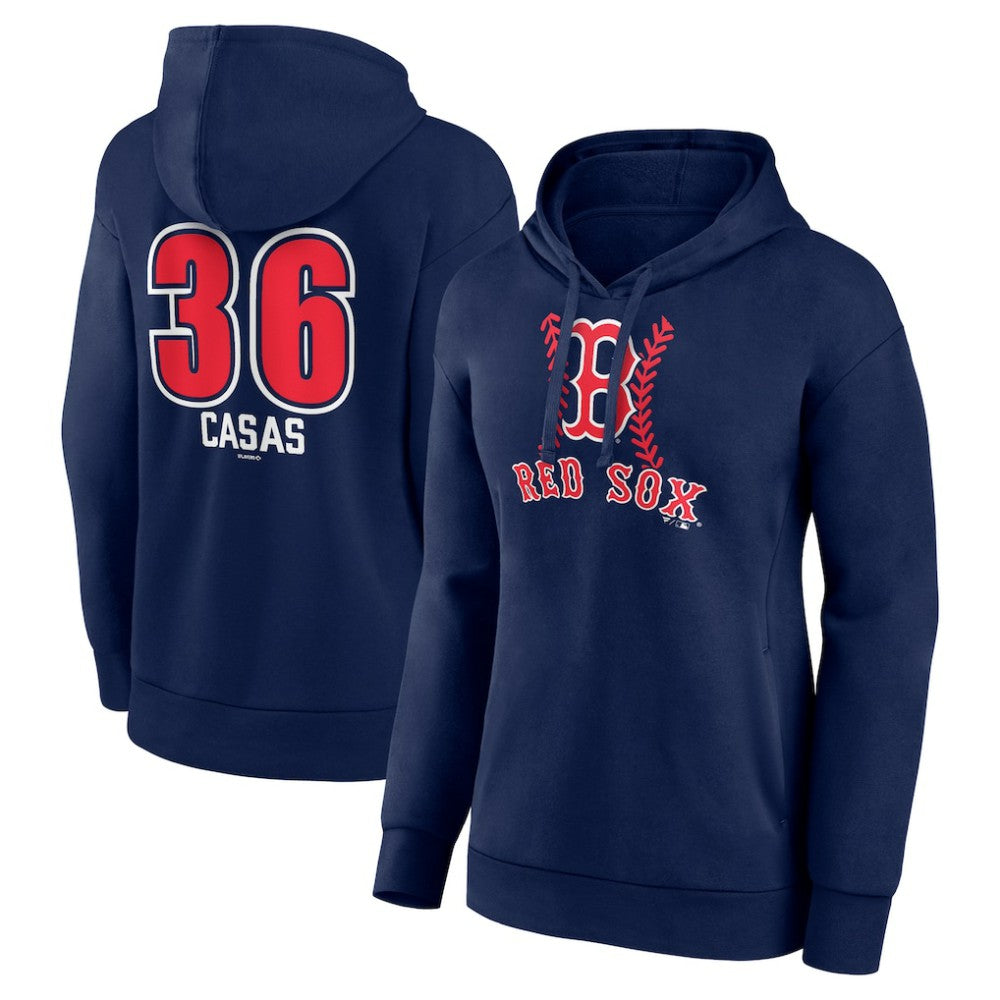 Triston Casas Boston Red Sox Women's Fastball Player Name & Number Pullover Hoodie | MLB Shop