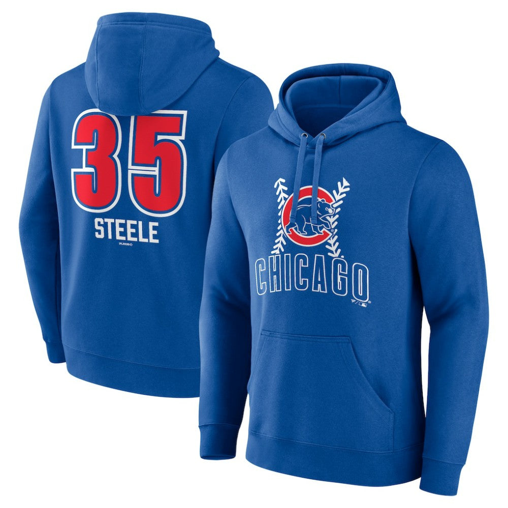 Justin Steele Chicago Cubs Fastball Player Name & Number Pullover Hoodie | MLB US