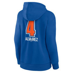 Francisco Alvarez New York Mets Women's Fastball Player Name & Number Pullover Hoodie | MLB Sale