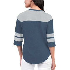 Dallas Cowboys Starter Women's Fullback Tri-Blend 3/4-Sleeve T-Shirt