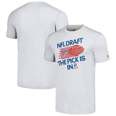 New England Patriots Homage Unisex 2024 Team Draft Tri-Blend T-Shirt