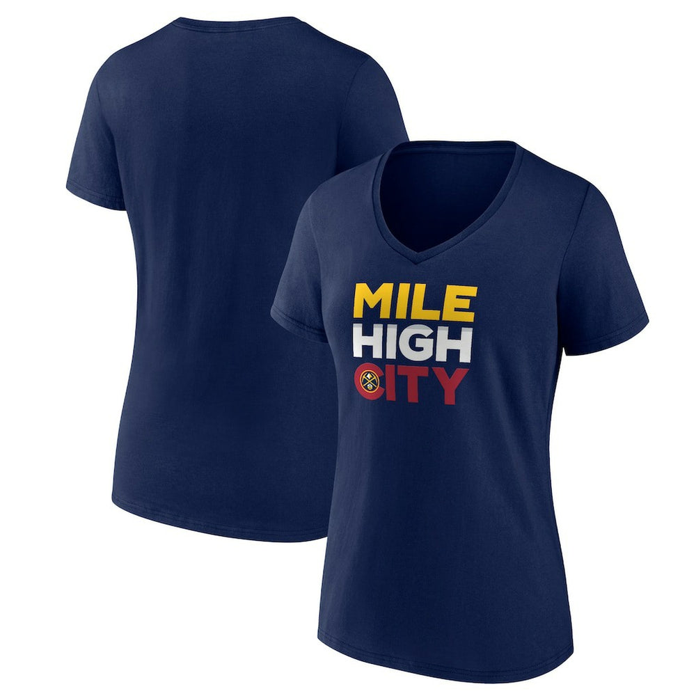 Denver Nuggets Pick & Roll Coverage V-Neck T-Shirt sale New