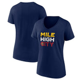 Denver Nuggets Pick & Roll Coverage V-Neck T-Shirt sale New