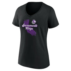 Sacramento Kings Pick & Roll Coverage V-Neck T-Shirt Outlet