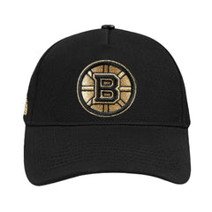 Boston Bruins Pro Standard Metallic Logo Pinch Front Adjustable Hat Discount